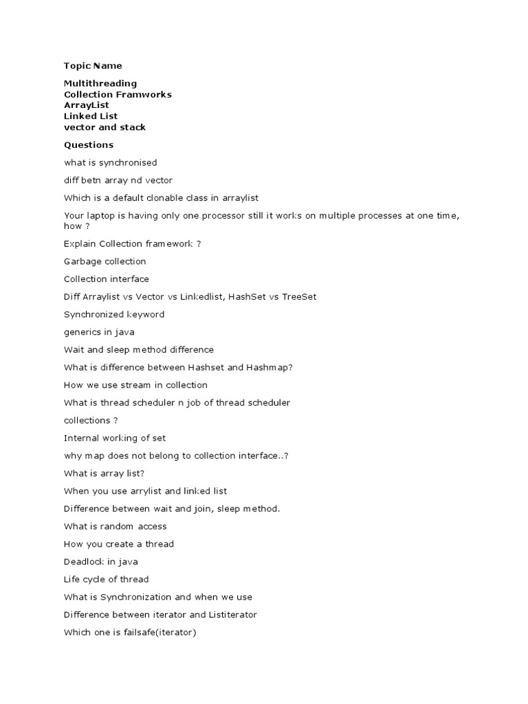Collection Framework Design Principles