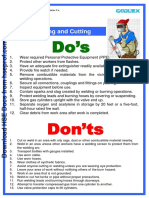 Don'ts: Welding and Cutting