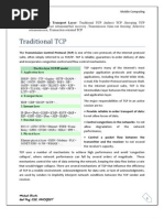 Indirect TCP, Snooping TCP, Mobile TCP--Mobile Transport Layer