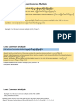 Least Common Multiple and Highest Common Factor