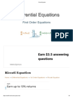 Riccati Equation