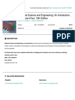 Materials Science and Engineering - An Introduction