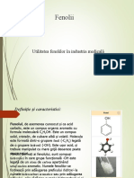 Fenolii Importanta in Industria Medicala