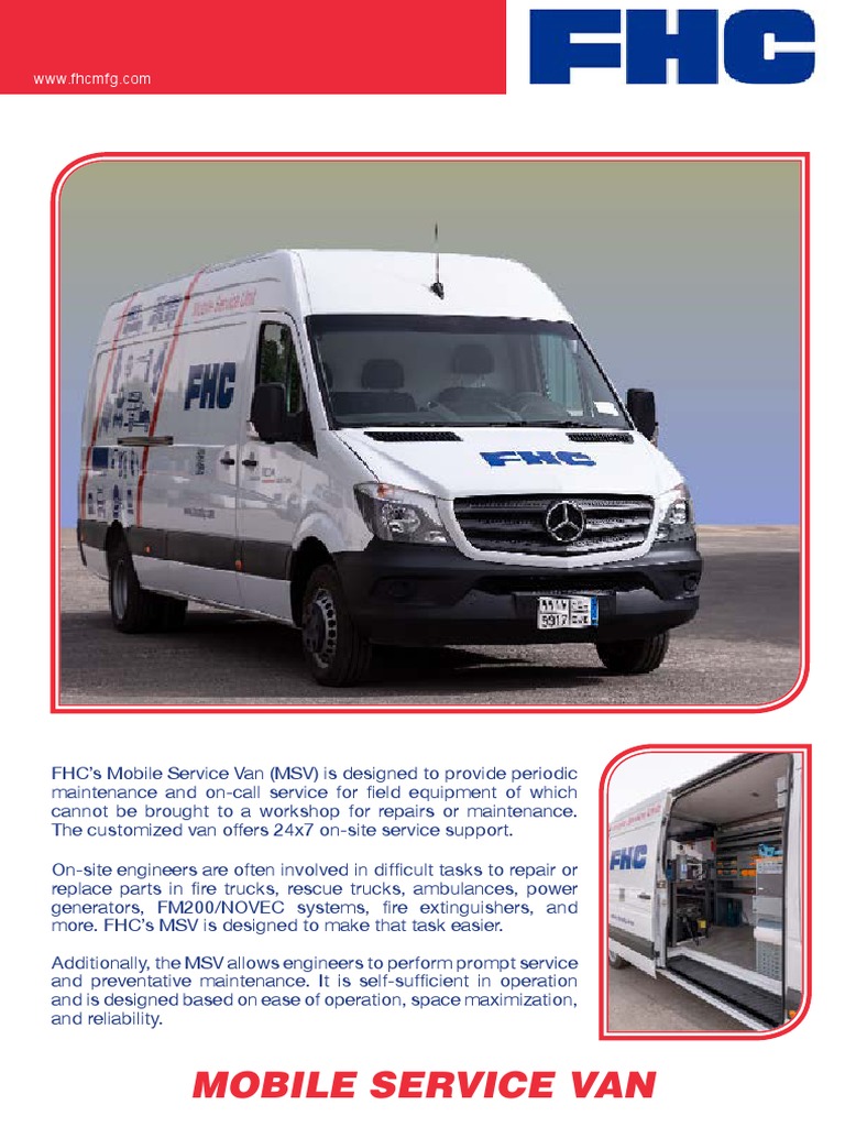 FHC Mobile Service Van | PDF | Crane (Machine) | Equipment