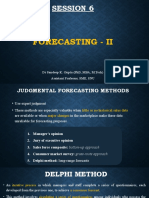 Session 6: Forecasting - Ii