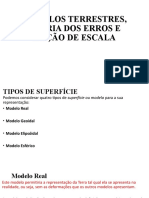 Modelos Terrestres, Teória Dos Erros E Noção de Escala