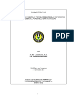 Narasi Kegiatan Lokakarya Pengembangan Program Pelatih Dan Instruktur Serta Tenaga Pendidikan Dan Pendukung