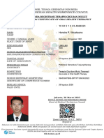 The Indonesian Health Workforce Council: Registration Certificate of Oral Health Therapist