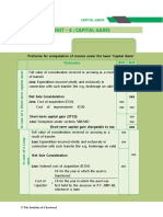 Unit - 4: Capital Gains: Proforma For Computation of Income Under The Head "Capital Gains"