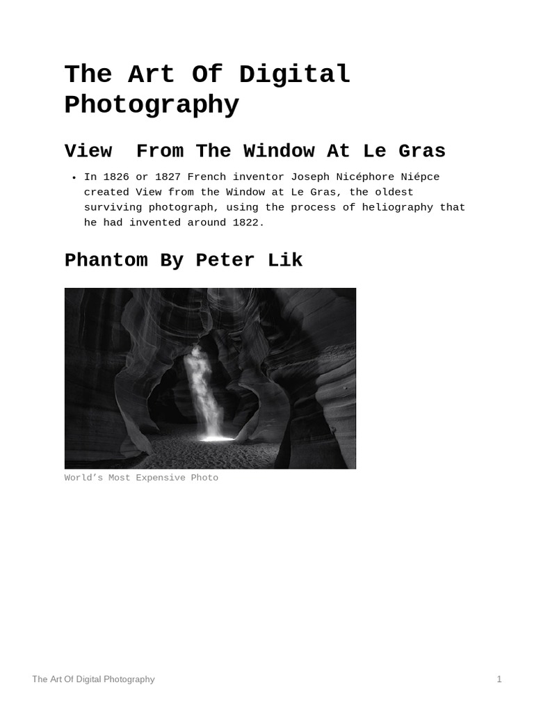 The Art of Digital Photography PDF Digital Single Lens Reflex