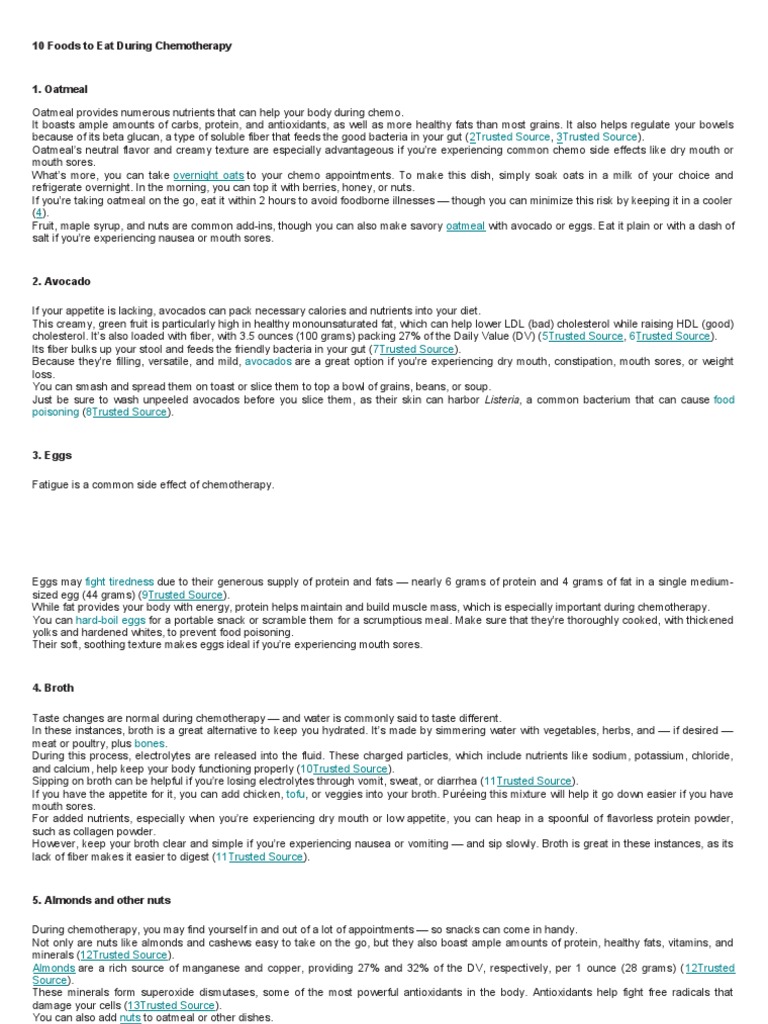 DIETARY GUIDELINES FOR CHEMOTHERAPY PATIENTS visual data 3