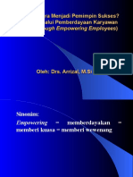 Bagaimana Cara Menjadi Pemimpin Sukses? Memimpin Melalui Pemberdayaan Karyawan