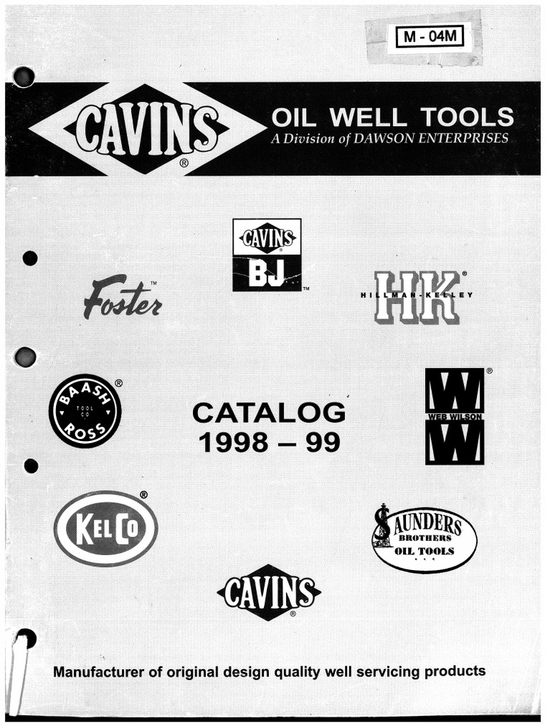 Oil Field Tools (Merk Cavins, Varvo BJ, Foster, Hilman Kelley, Baash