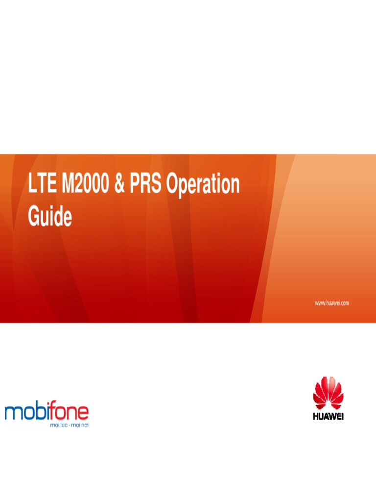 PRS & M2000 LTE Operations Guide | PDF | Telecommunications | Electronics