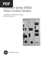 Evolution Series E9000 Motor Control Centers: Installation & Maintenance Guide DEH-40472 Rev. 04