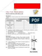 Reações químicas: indicadores e pH