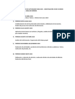 Cronograma Tentativo de Actividades para 2023 - Investigación Covid 19 Redes de Protección Social - Amilcar Herrera