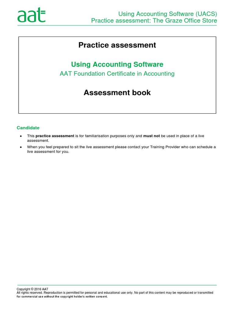 Using Accounting Software Practice | PDF | Debits And Credits | Service ...