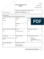 Script Breakdown Sheet LM