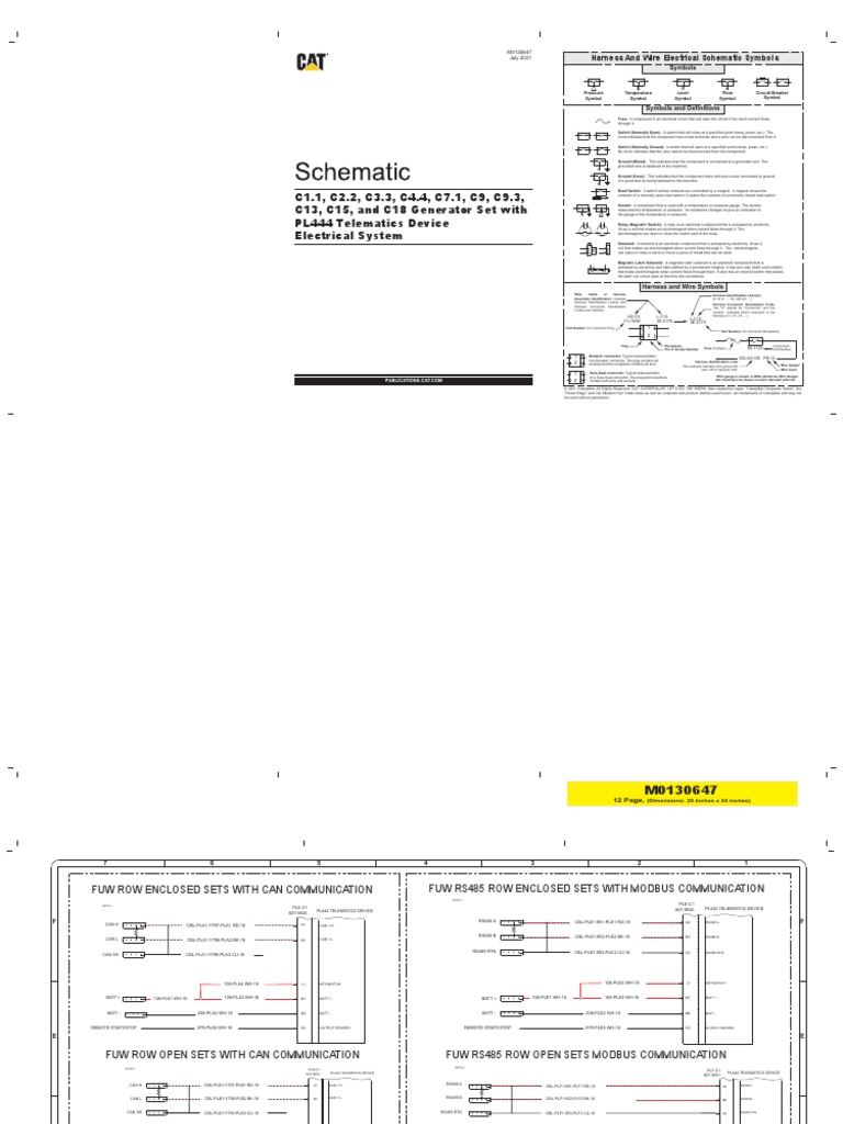 C1.1, C2.2, C3.3, C4.4, C7.1, C9, C9.3, Electrical System PL444 ...