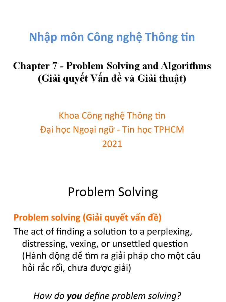 Nh p m n c ng ngh th ng tin chapter 7 problem solving and