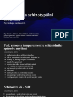 Schizoidní A Schizotypální Osobnost: Psychologie Osobnosti I