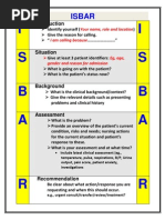 Isbar Escalation Of Care Form Pdf