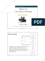 MENG 344 Work Analysis and Design: Method Study