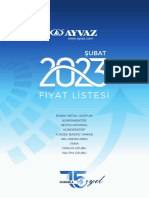 Ayvaz 2023 Subat Fiyat Listesi