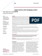 A Step-By-Step Approach To Developing Scales For Survey Research