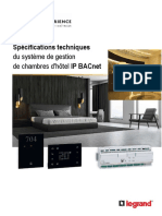 Spécifications Techniques Du Système de Gestion de Chambres D'Hôtel Ip Bacnet