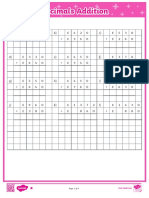 t2 M 301 Adding Decimals Worksheets - Ver - 7