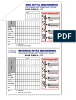 Apar Check List: Note