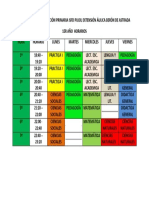 Modelo - Horarios de 1er Año de Biología