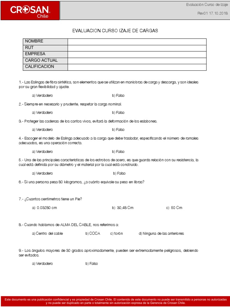 PRUEBA DE RIGGERS Medio | PDF