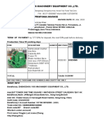 Wood Crusher Machine Invoice