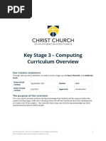 CCSA KS3 Computing Curriculum Overview