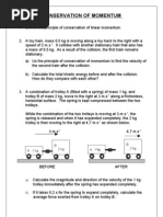 Conservation of Momentum