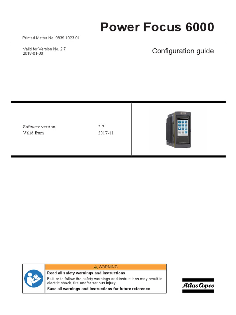 Power Focus 6000 Configuration Guide PDF Graphical User Interfaces