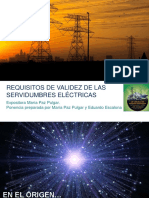 REQUISITOS DE VALIDEZ DE LAS Servidumbres Electricas