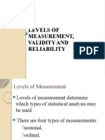 9 - Levels of Measurement