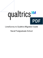 Migrating A Survey From LimeSurvey To Qualtrics