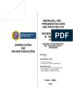 Manual de Presentación de Proyectos de Investigación en Contabilidad y Finanzas Versión 2.0