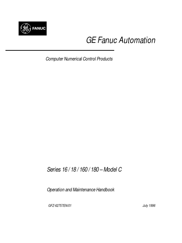 FANUC-16,18-C Operation & Maintenance Handbook | PDF | Computer