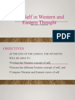 The Self in Western and Eastern Thought: Shela May S. Solmayor