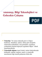 Teknoloji, Bilgi Teknolojileri Ve Gelecekte Çalışma