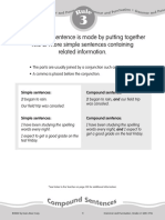 Compound Sentence Rule and Practice, From Grammar and Punctuation, Grade 6