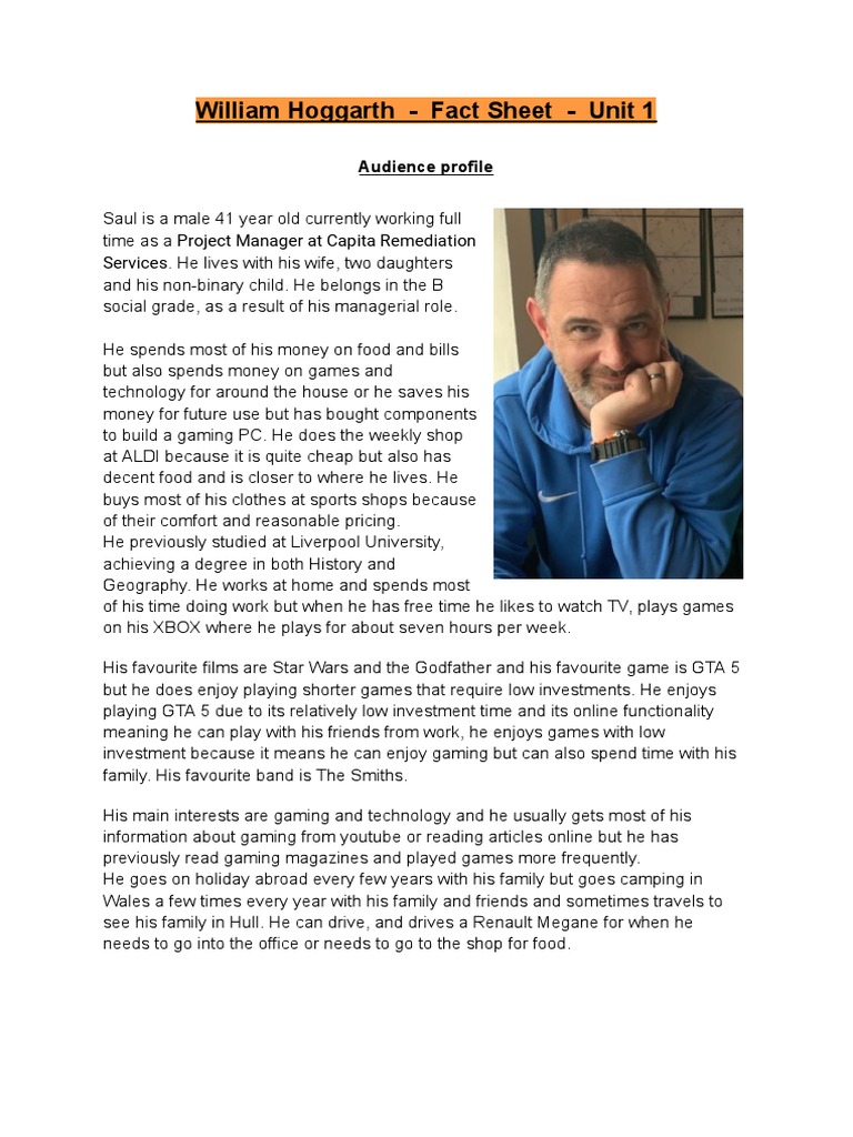 Audience Profile Fact Sheet PDF