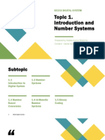 Topic 1. Introduction and Number Systems