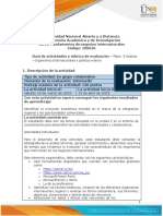 Guía de Actividades y Rúbrica de Evaluación - Unidad 2 - Paso 3 - Análisis - Organismos Internacionales y Política Exterior